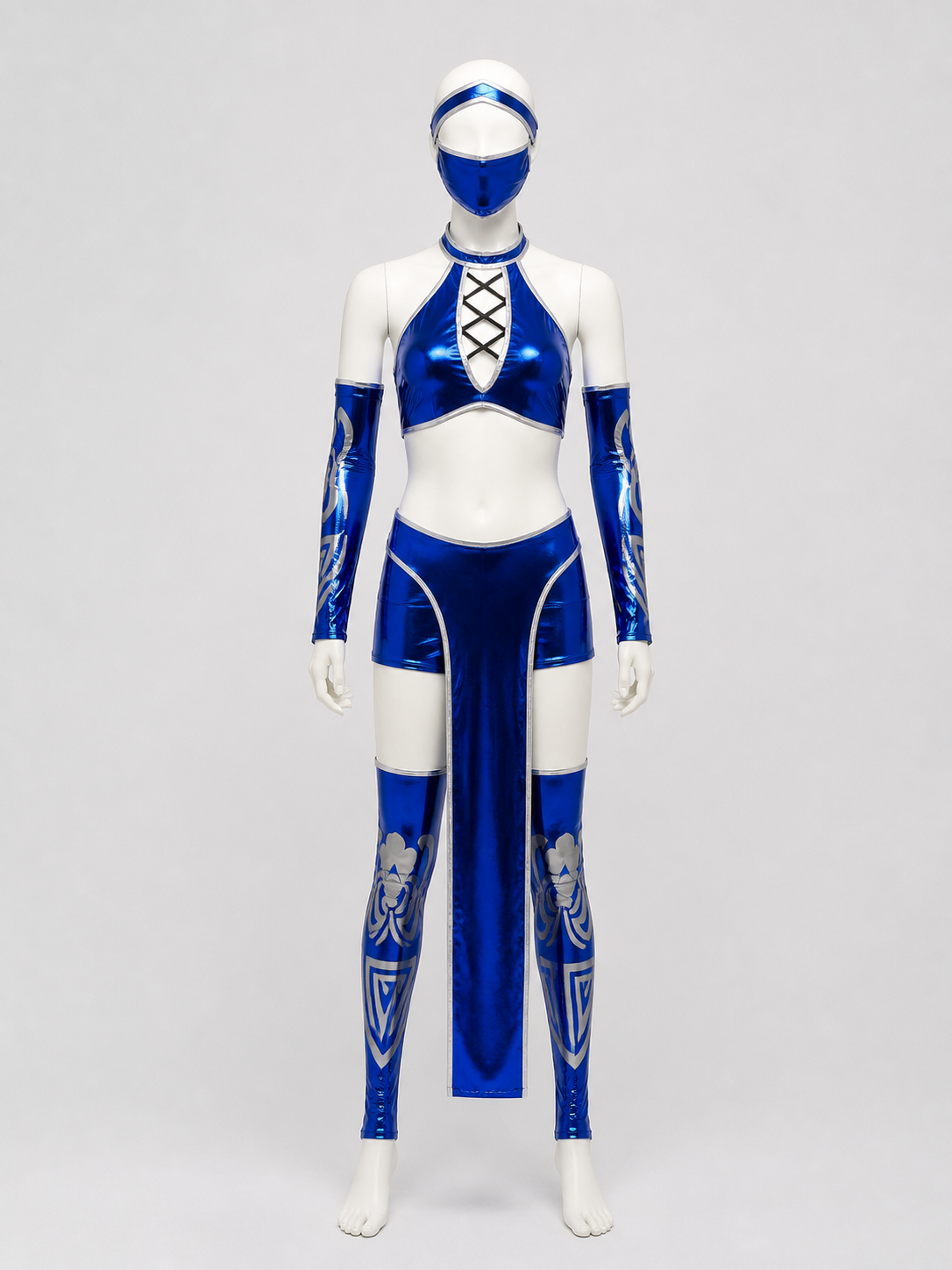 Mortal Kombat Cosplay Costume, Blue Set Costumes detail 3