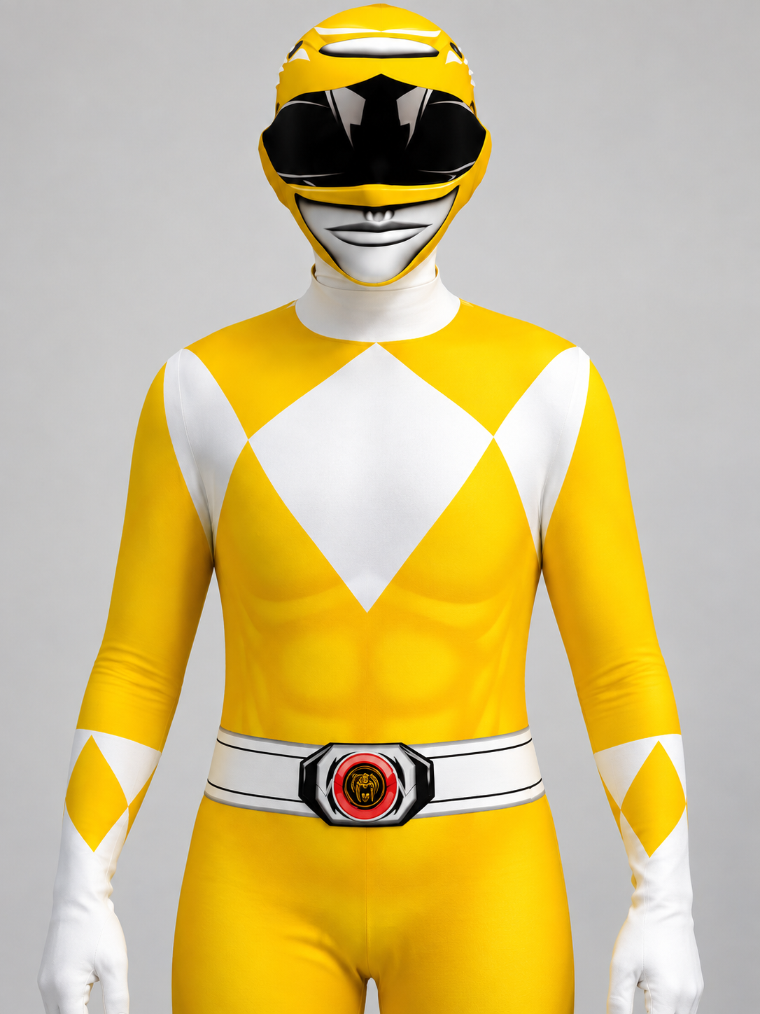 Yellow Superhero Costume for Kids and Adults