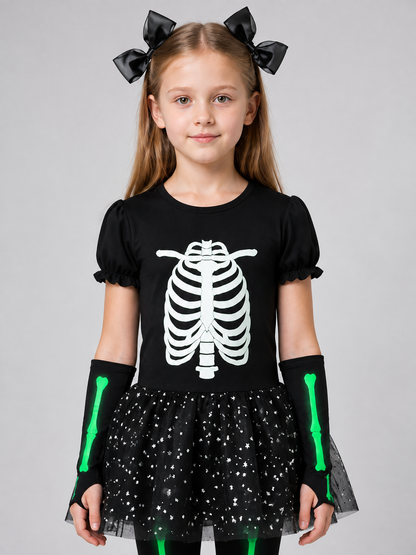 Children's Carnival Costume with Mask and Tutu Skirt Costume Masks detail 2