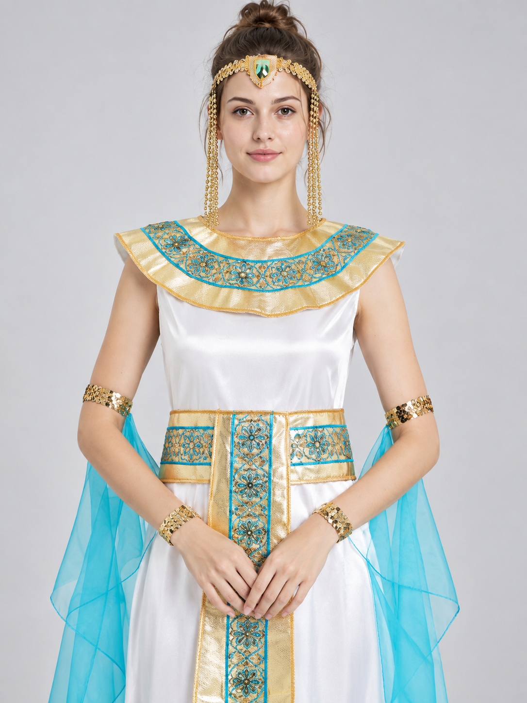 Egyptian-Style Carnival Costume with Drapes
