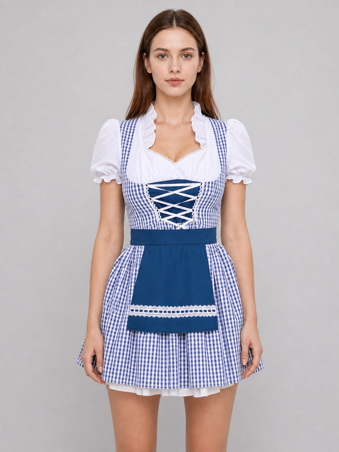 Bavarian-Style Costume Dress with Apron