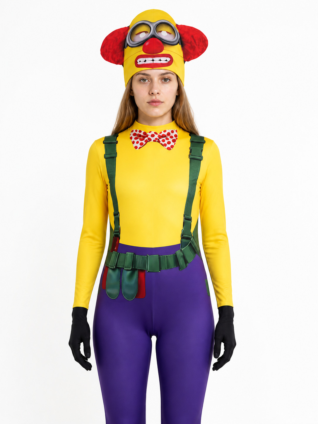 Clown Costume, Jumpsuit with Headwear Costumes detail 3
