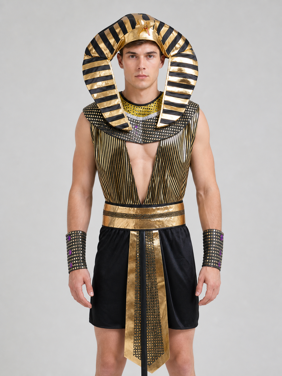 Pharaoh Costume for Carnival, Cosplay, and Stage Performances