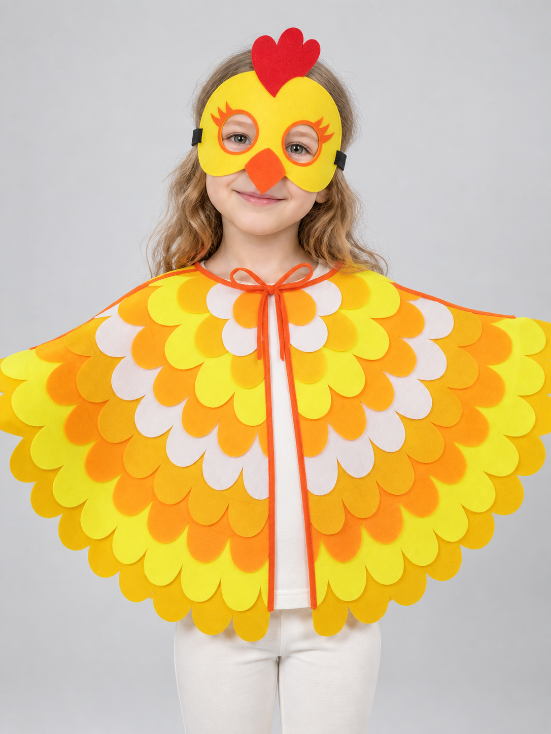 Chicken Carnival Costume with Cape and Mask