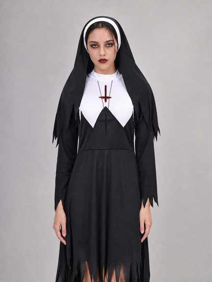 Zombie cosplay costume with a black cassock Costumes detail 2