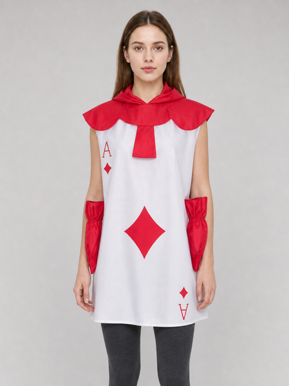 Alice Card-Themed Costume: Cosplay Jumpsuit