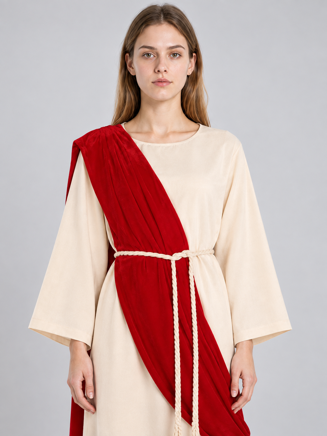 Theatrical Costume with Tunic and Red Cape