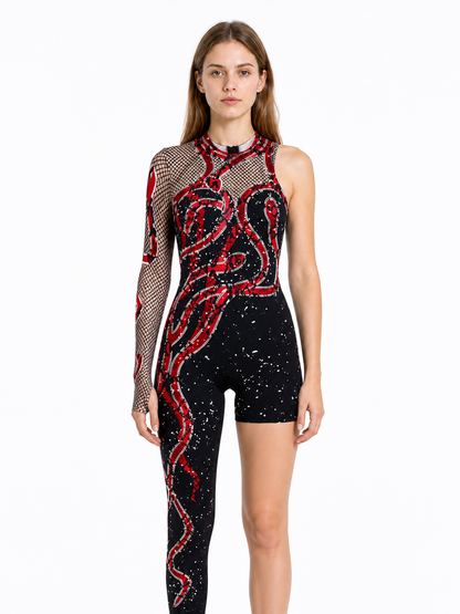 Stage Jumpsuit with Glove Sleeve product detail 3