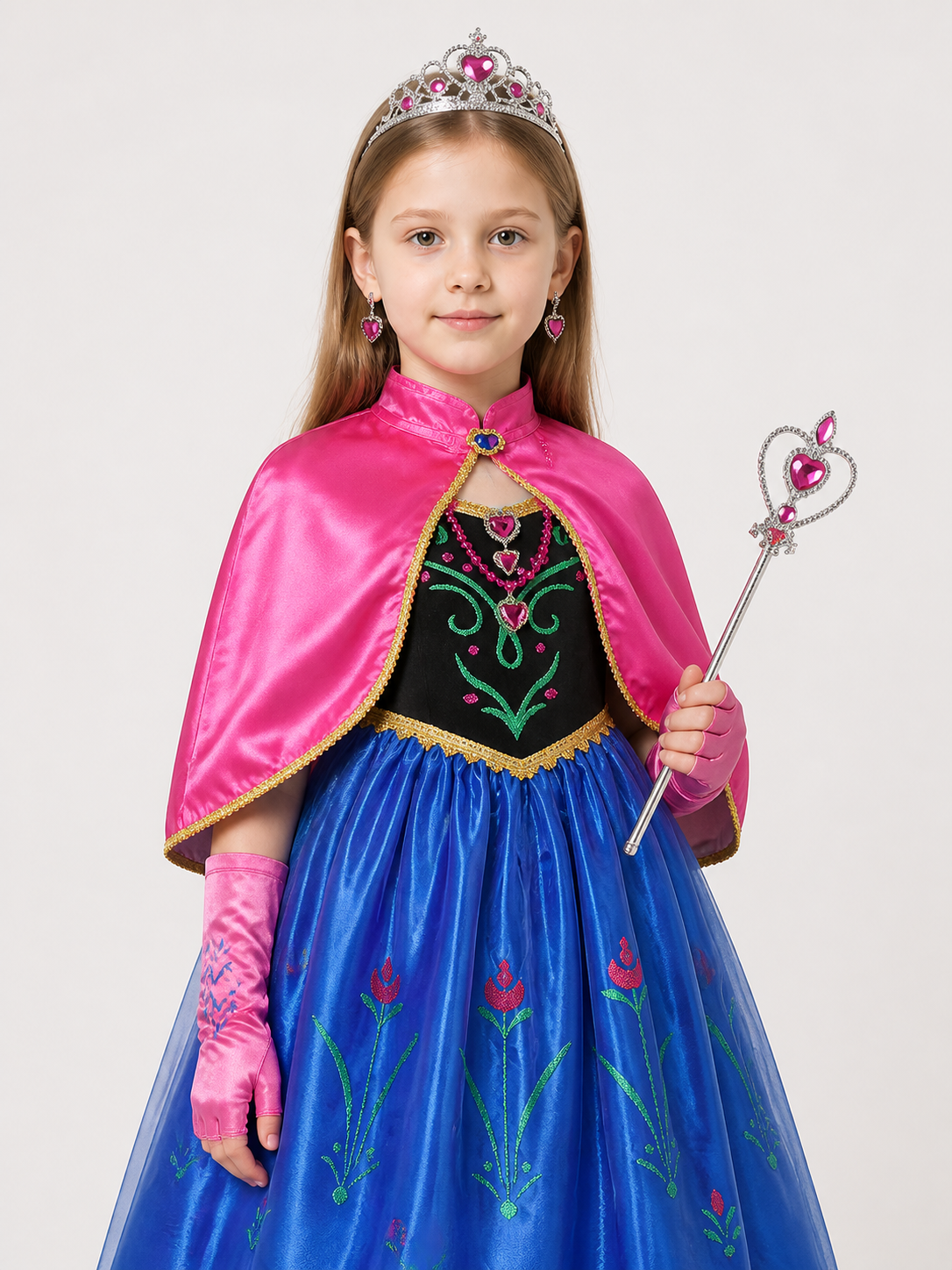 Princess Costume with Cape for Halloween