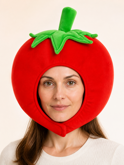Red Tomato Halloween Carnival Headpiece Costume Headwear detail 2