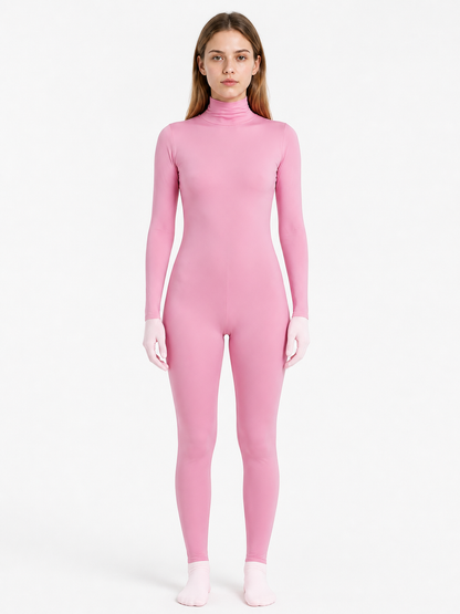 Pink One-Piece Deer Costume with Branching Antlers