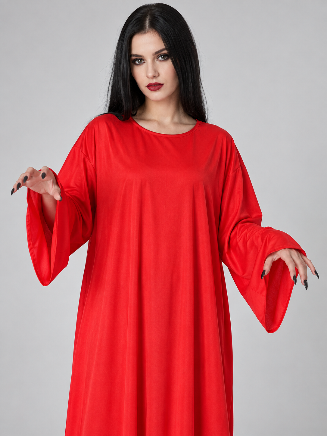 Vampire Costume: Long Red Kaftan Dress