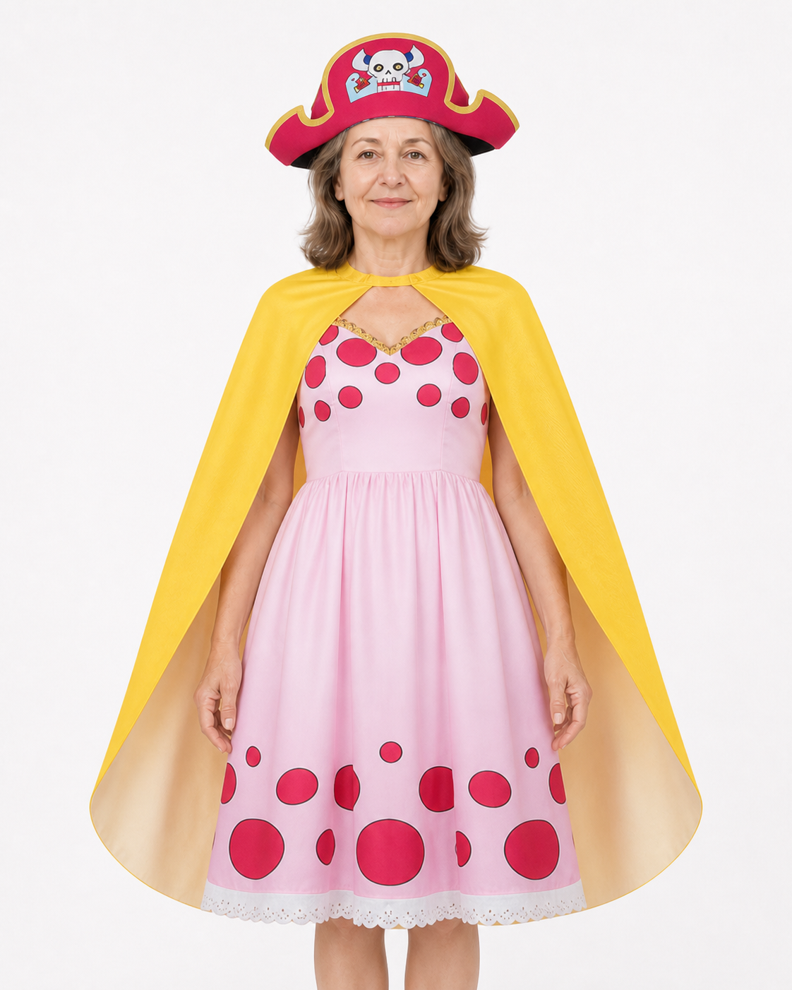 Pirate Cosplay Costume with Dress, Cape, and Hat Costume Dresses detail 3