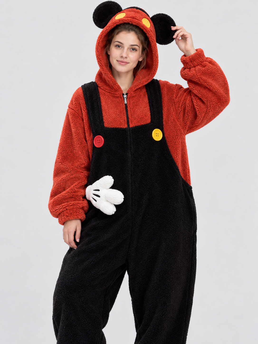 Insulated Hooded Zip Pajama Jumpsuit