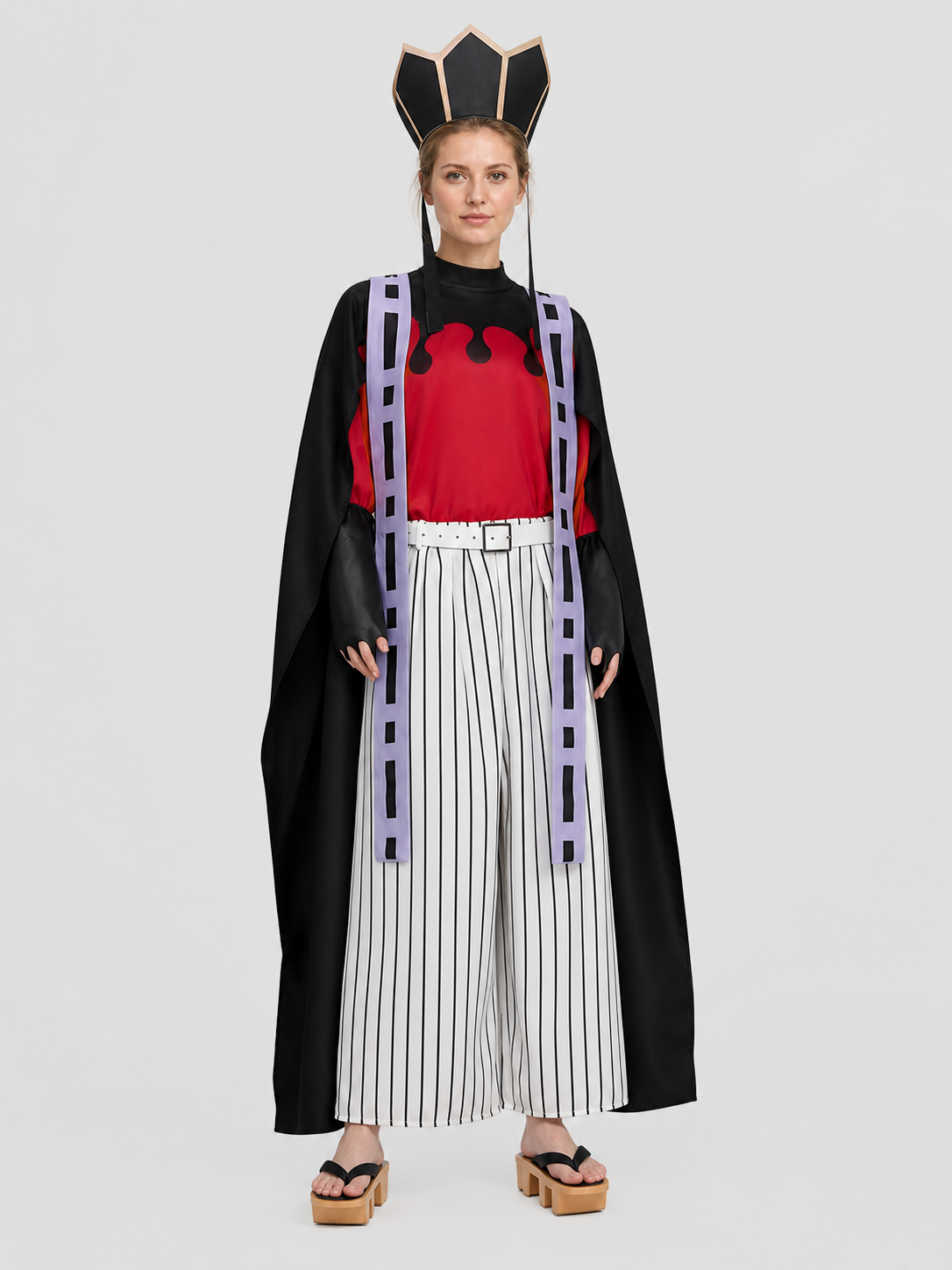 Anime Cosplay Douma Costume with Cloak and Pants