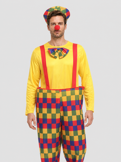 Clown Costume: Shirt, Jumpsuit, and Hat Costume Headwear detail 3