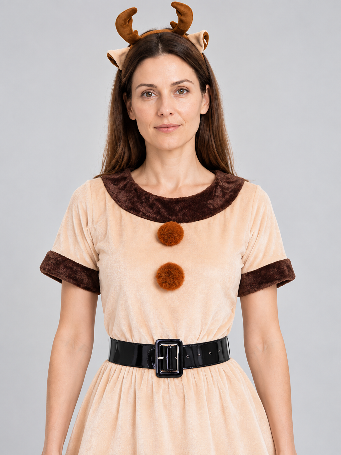 Christmas Costume Dress with Pom-Poms Costume Dresses detail 2