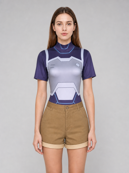Zoe Cosplay Costume: Top, Shorts, and Leggings