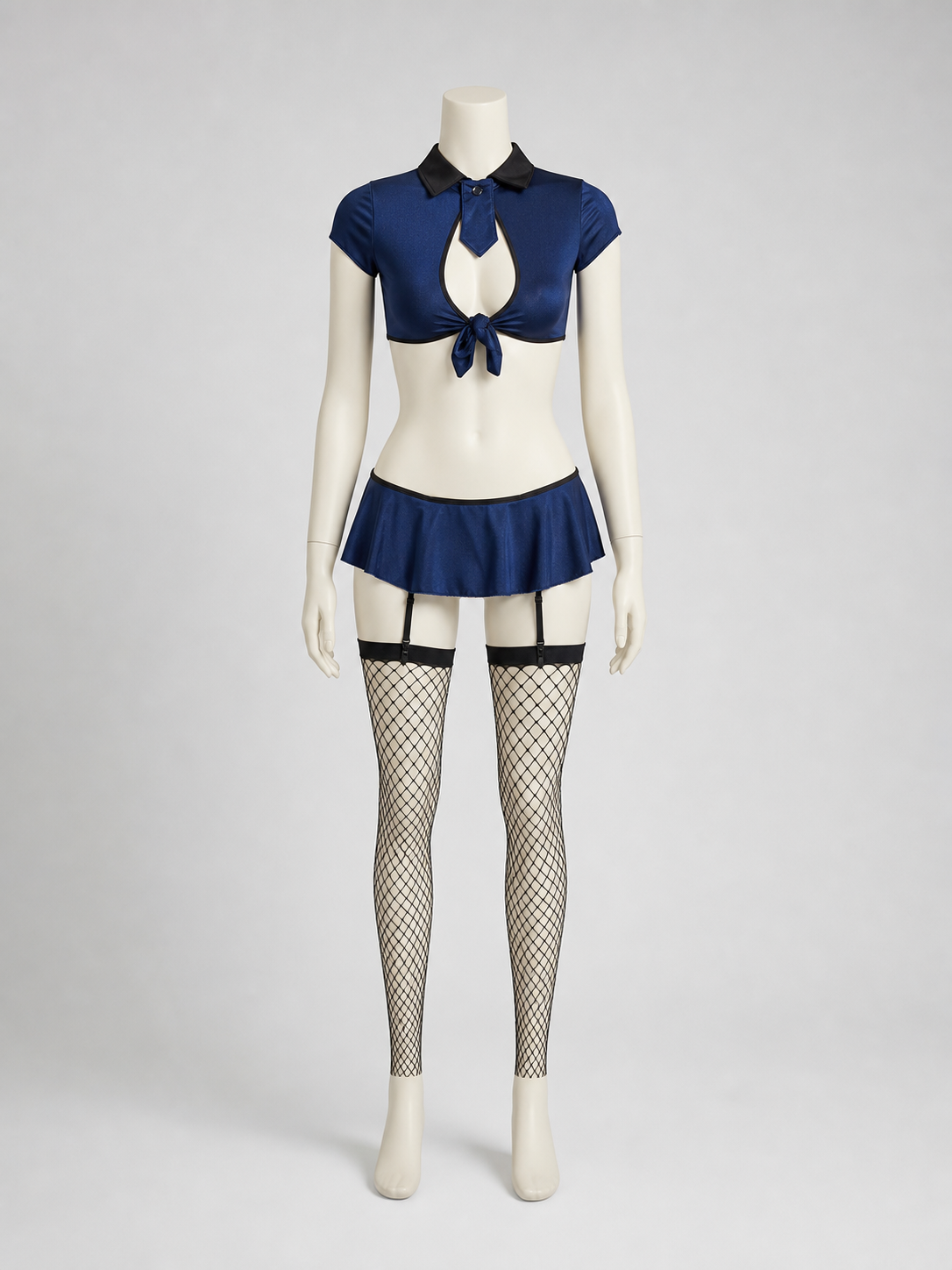 Two-Piece Police Costume with Skirt Costumes detail 3
