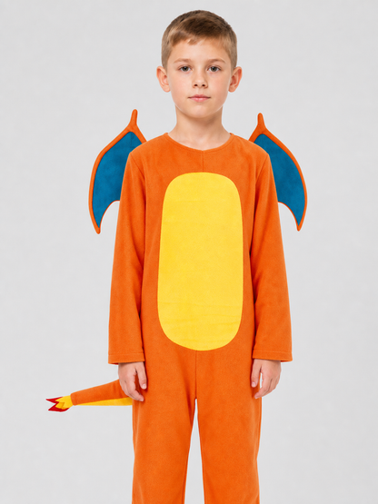 Charizard Cosplay Jumpsuit with Wings and Tail