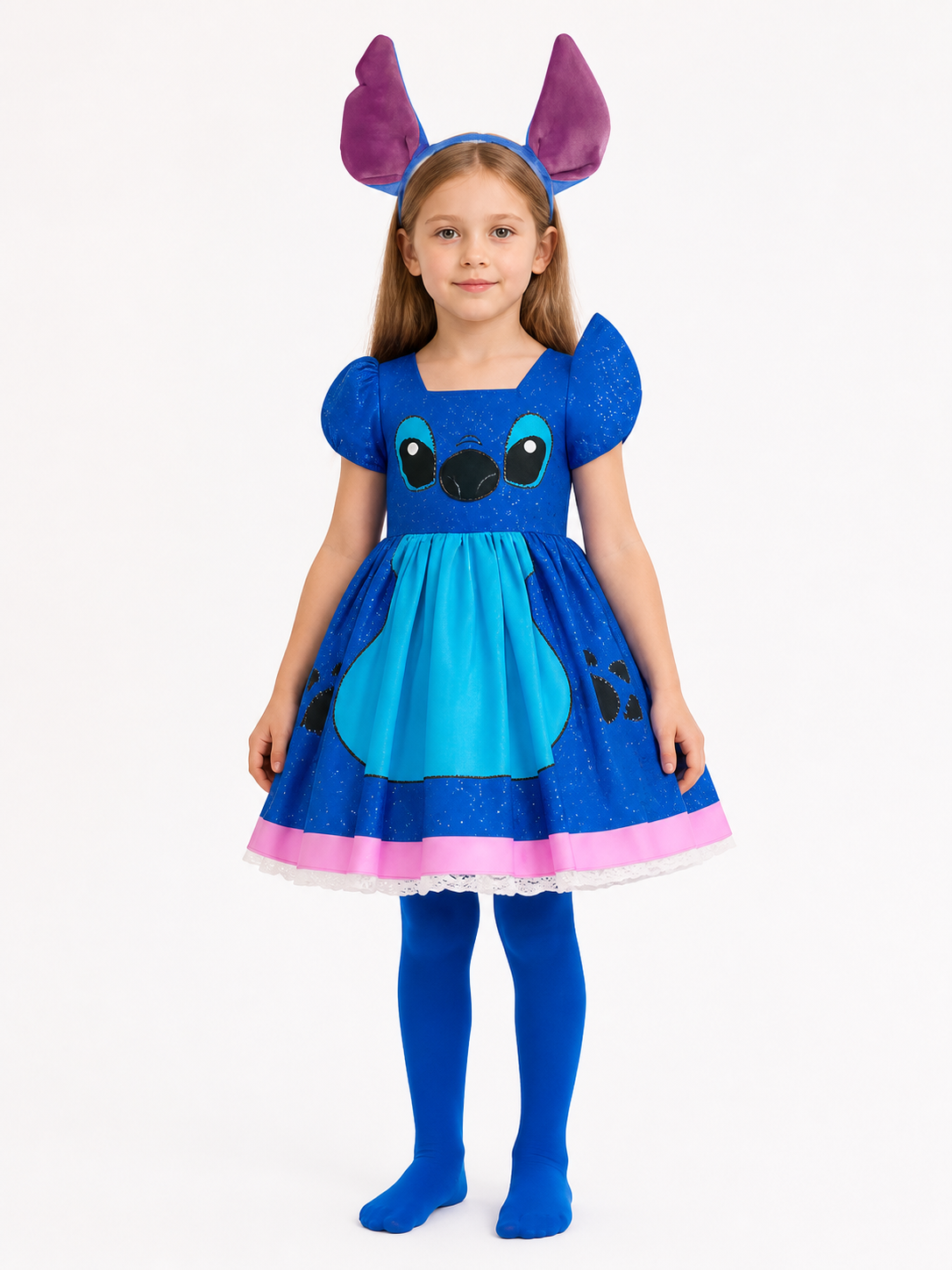 Children's Stitch Costume with Ears for Halloween Costumes detail 3
