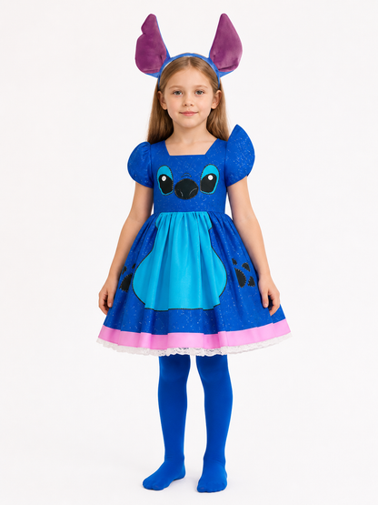 Children's Stitch Costume with Ears for Halloween Costumes detail 3