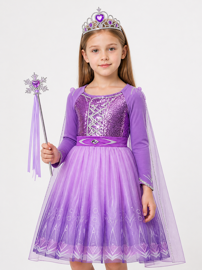 Purple Snow Queen Costume for Halloween
