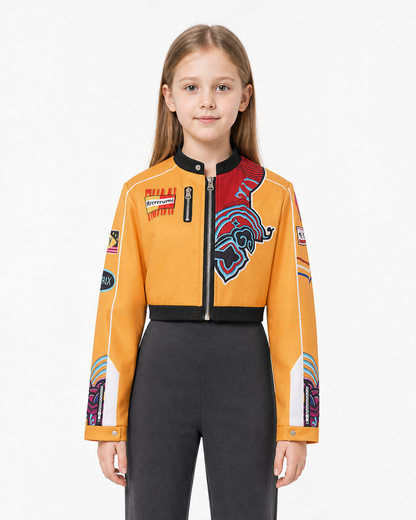 Short Cosplay Jacket with Spikes and Print Costumes detail 3