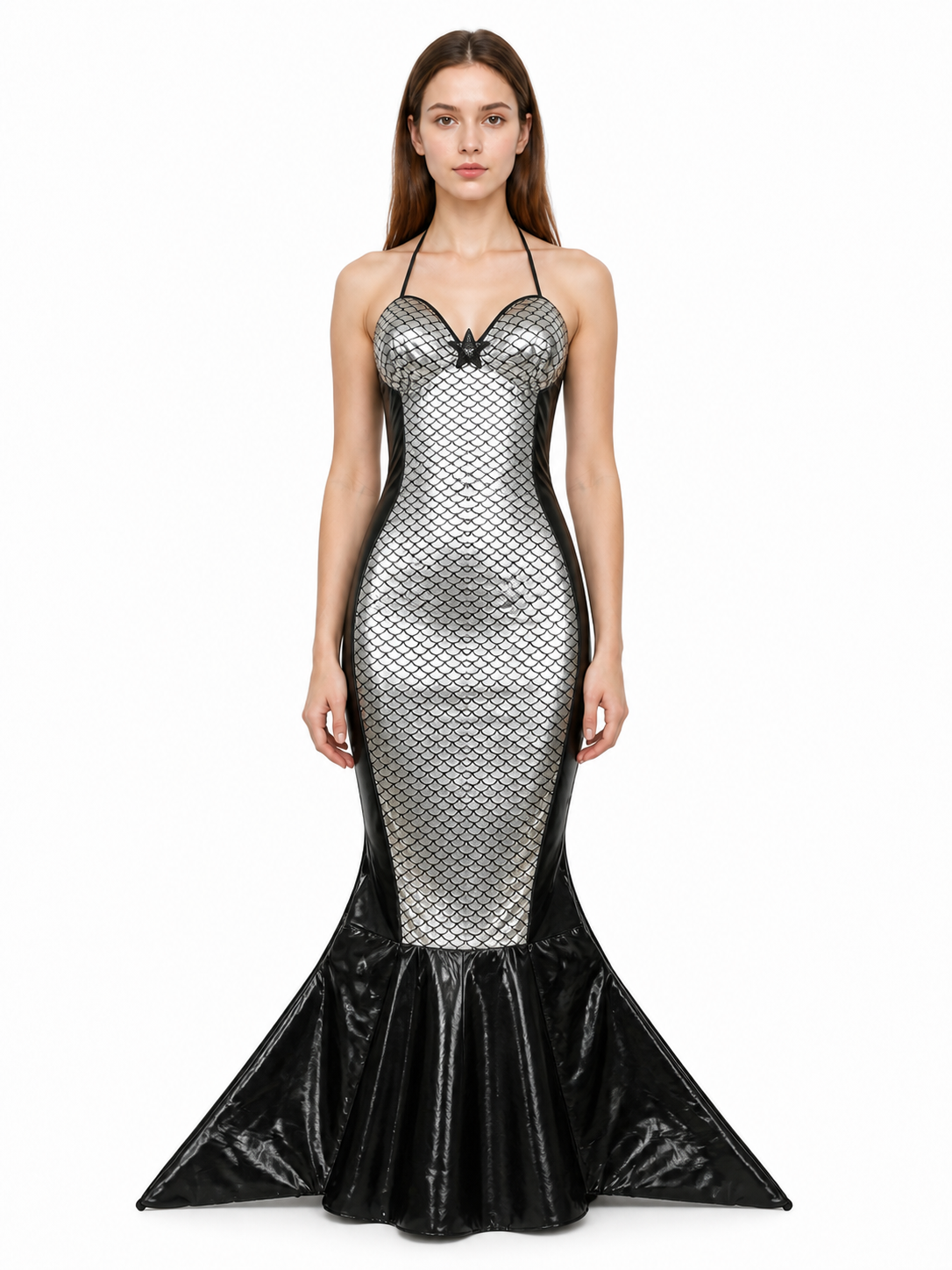 Mermaid Dress with Fish Tail and Scales Costume Dresses detail 3