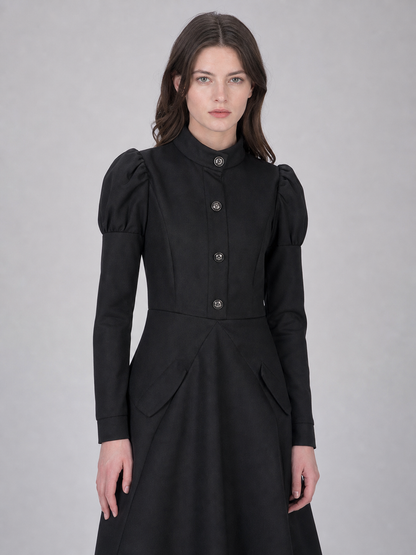 Cosplay Costume: Black Dress and Pointed Hat