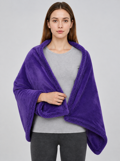 Reversible pet blanket, purple Wearable Blankets detail 2