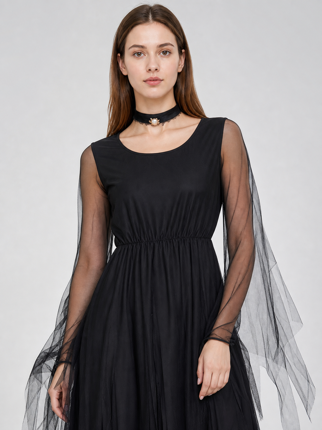 Vampire Costume: Gothic Halloween Dress Costume Dresses detail 2