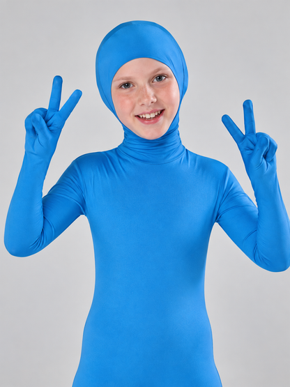 Blue Milk Silk Cosplay Jumpsuit Costume