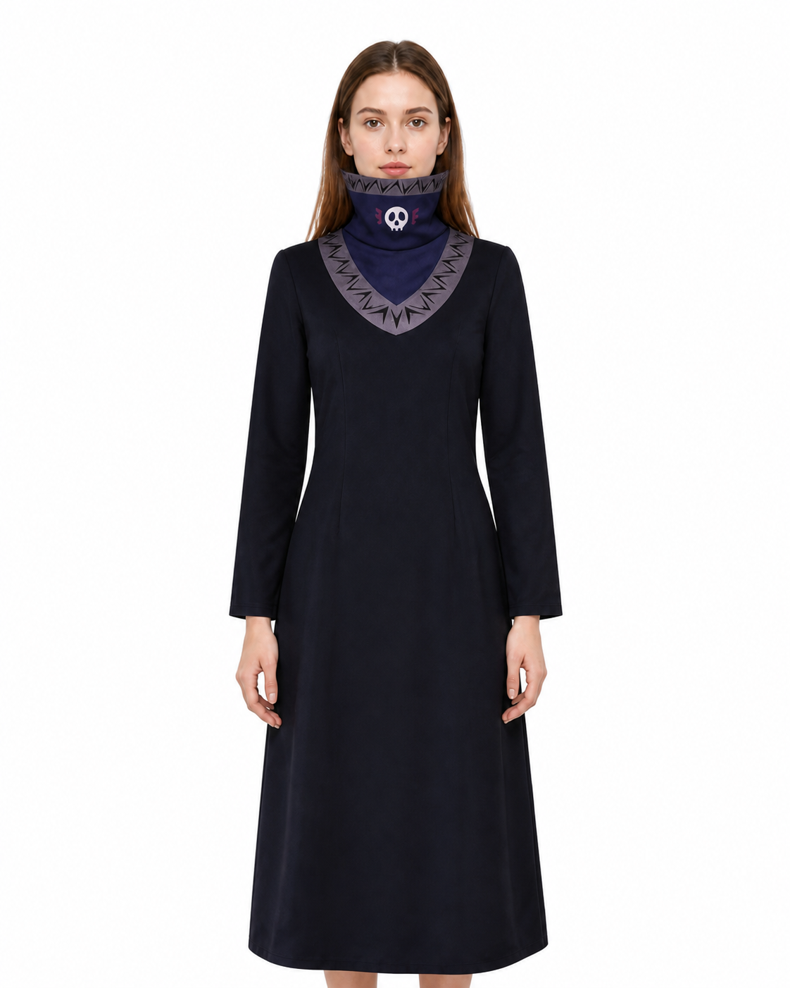 Long Kurapika Cosplay Robe with a High Collar Costumes detail 3