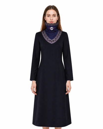 Long Kurapika Cosplay Robe with a High Collar Costumes detail 3