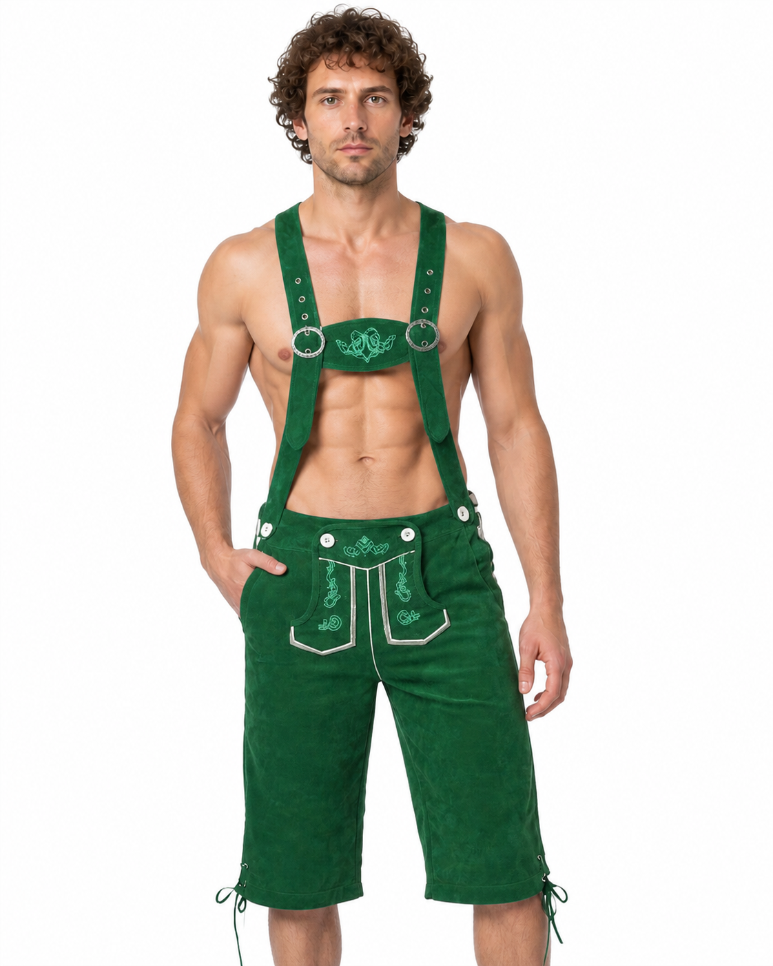 Oktoberfest Overalls with Embroidery and Drawstrings product detail 4