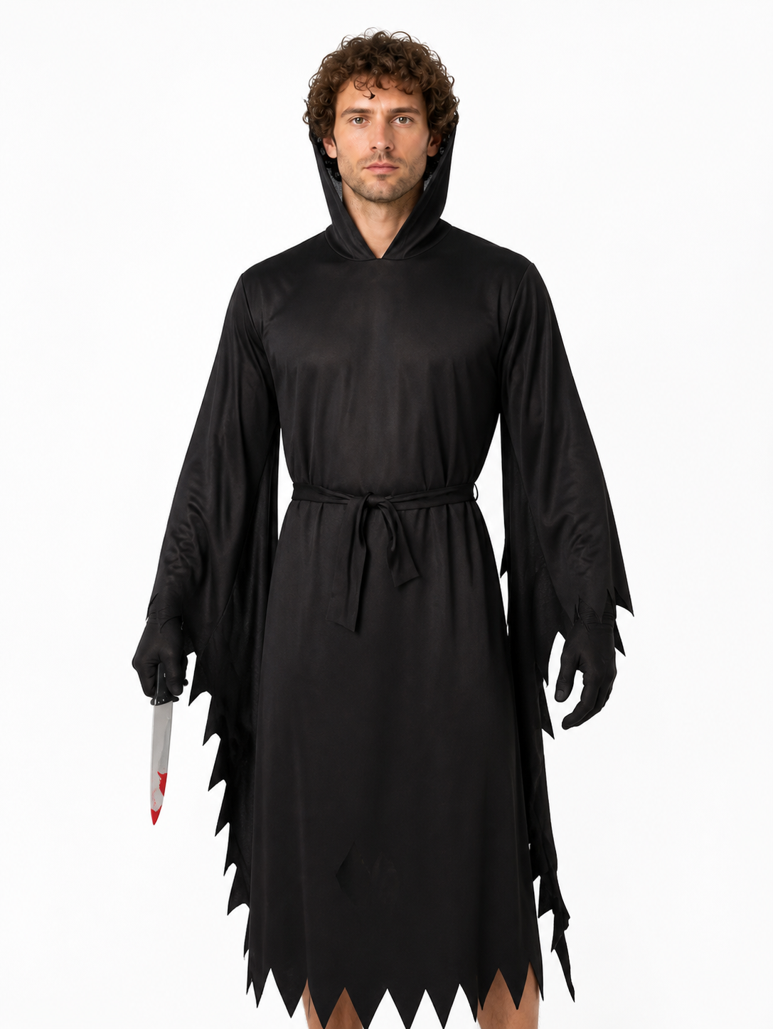 Hooded Cosplay Costume with Wide Sleeves Costumes detail 3