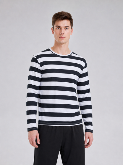 Striped Robber Costume for Cosplay