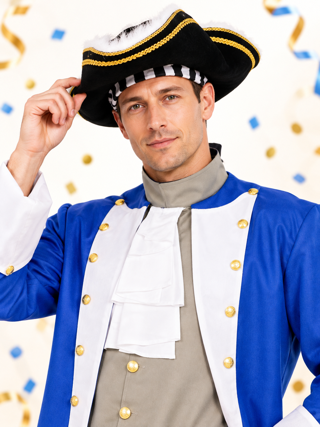 Captain's Costume: Jacket, Vest, Pants, Hat
