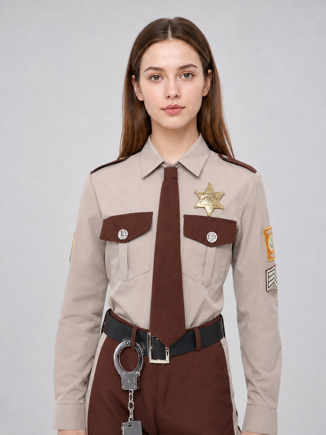 Sheriff Costume with Uniform Shirt and Pants Costumes detail 2