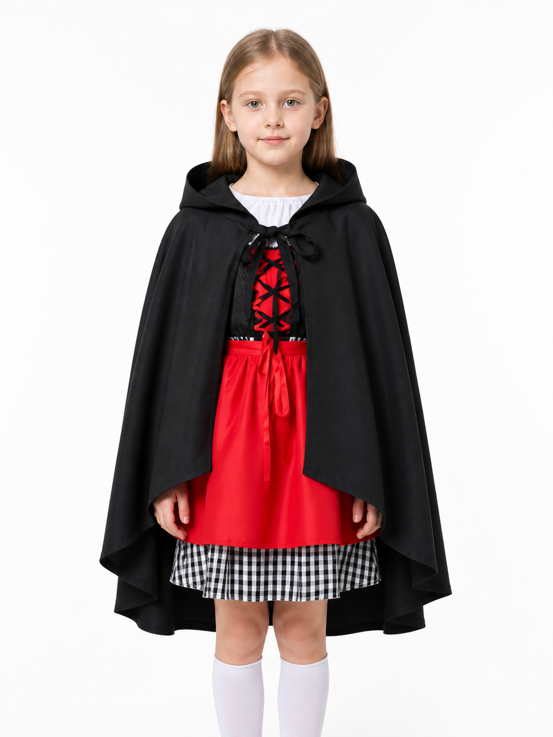 Long Children's Hooded Cape for Halloween Costume Capes detail 3