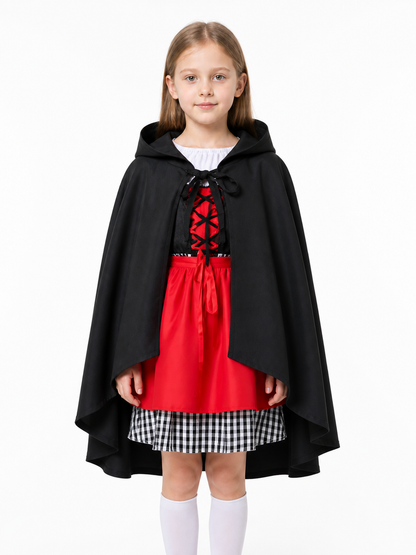 Long Children's Hooded Cape for Halloween Costume Capes detail 3