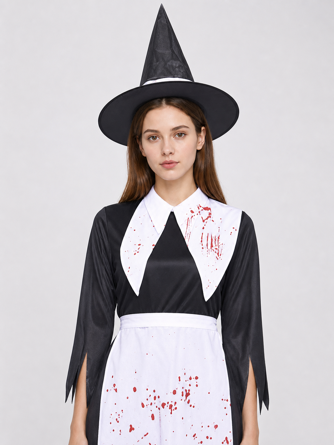 Witch Costume with Hat and Broom for Cosplay