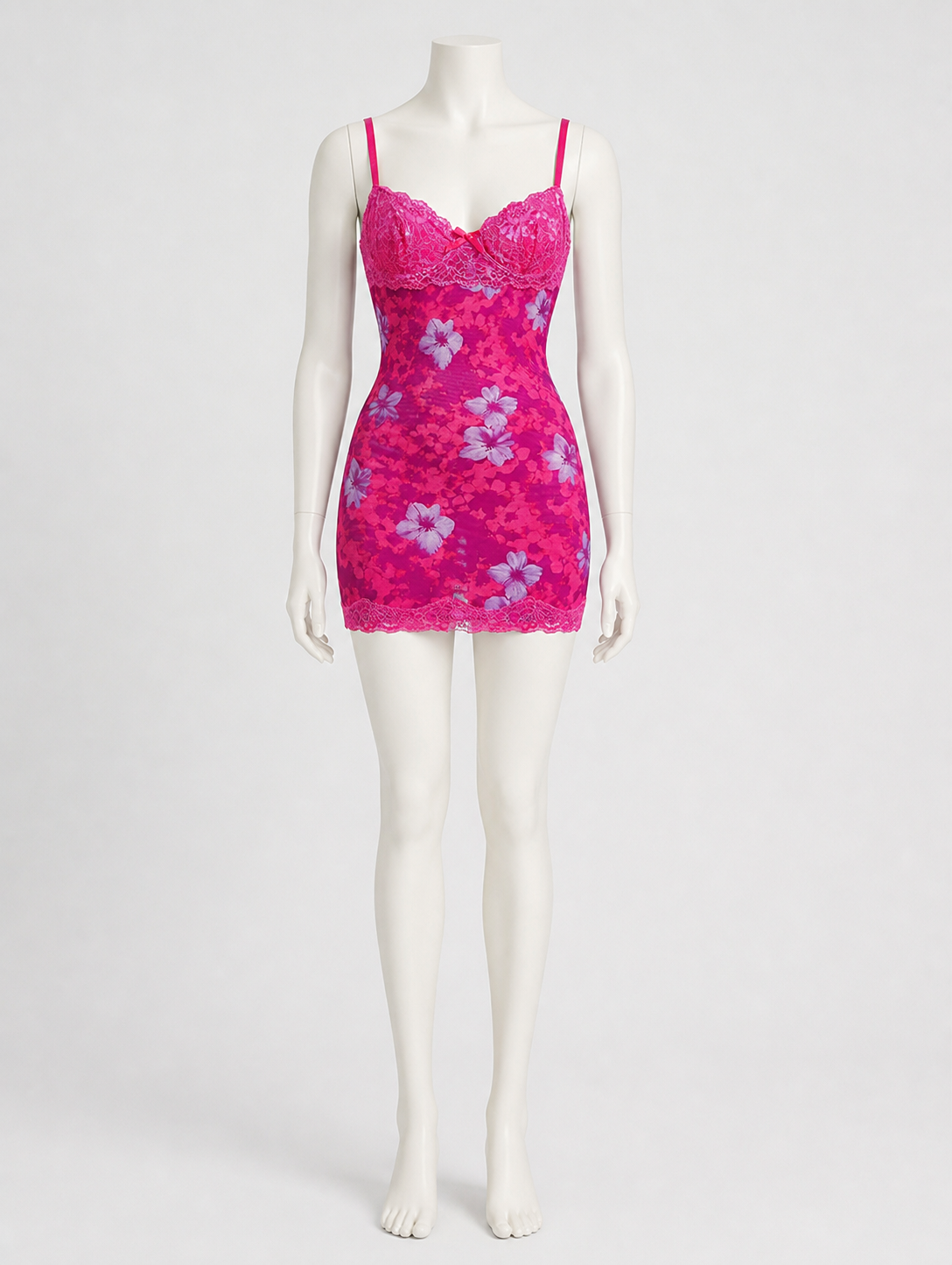 Floral Print Dress with Thin Straps Costume Dresses detail 3