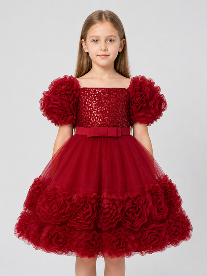 Festive Sequin Princess Dress with a Full Skirt Costume Dresses detail 3