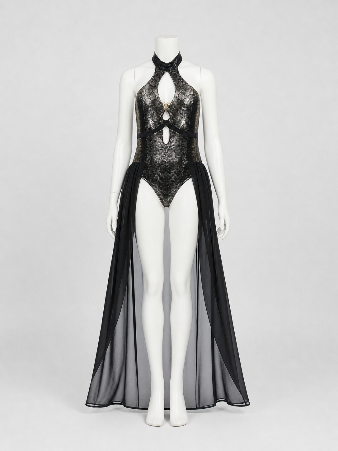 Gorgon Medusa Costume with Scaled Texture