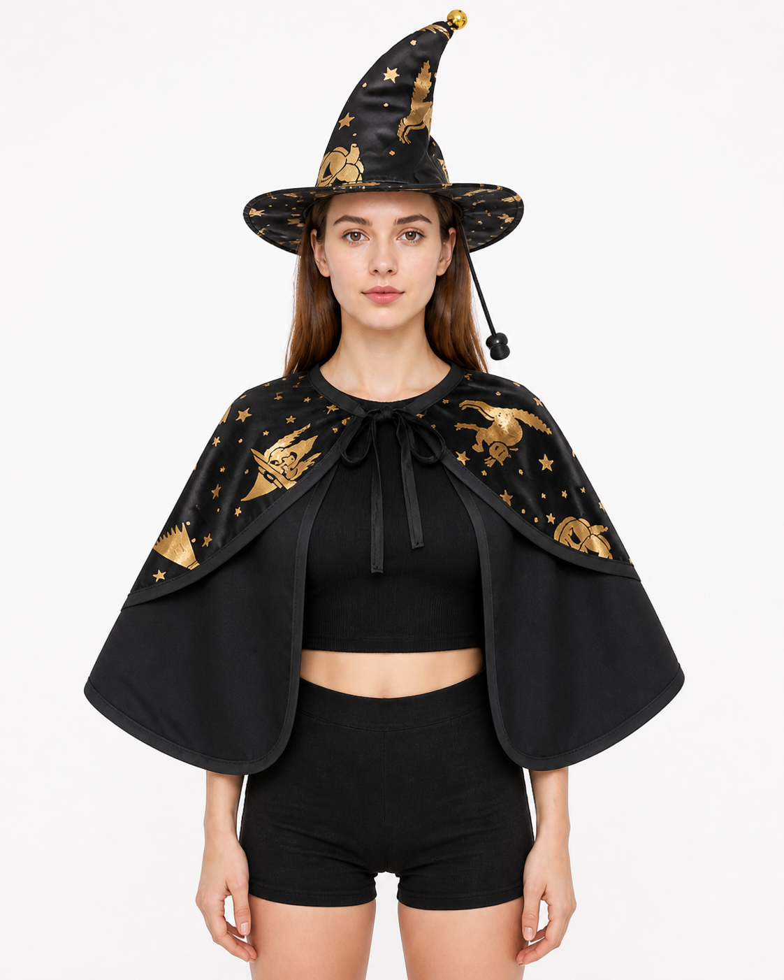 Witch Costume for Pets with Hat and Cape Costume Capes detail 3