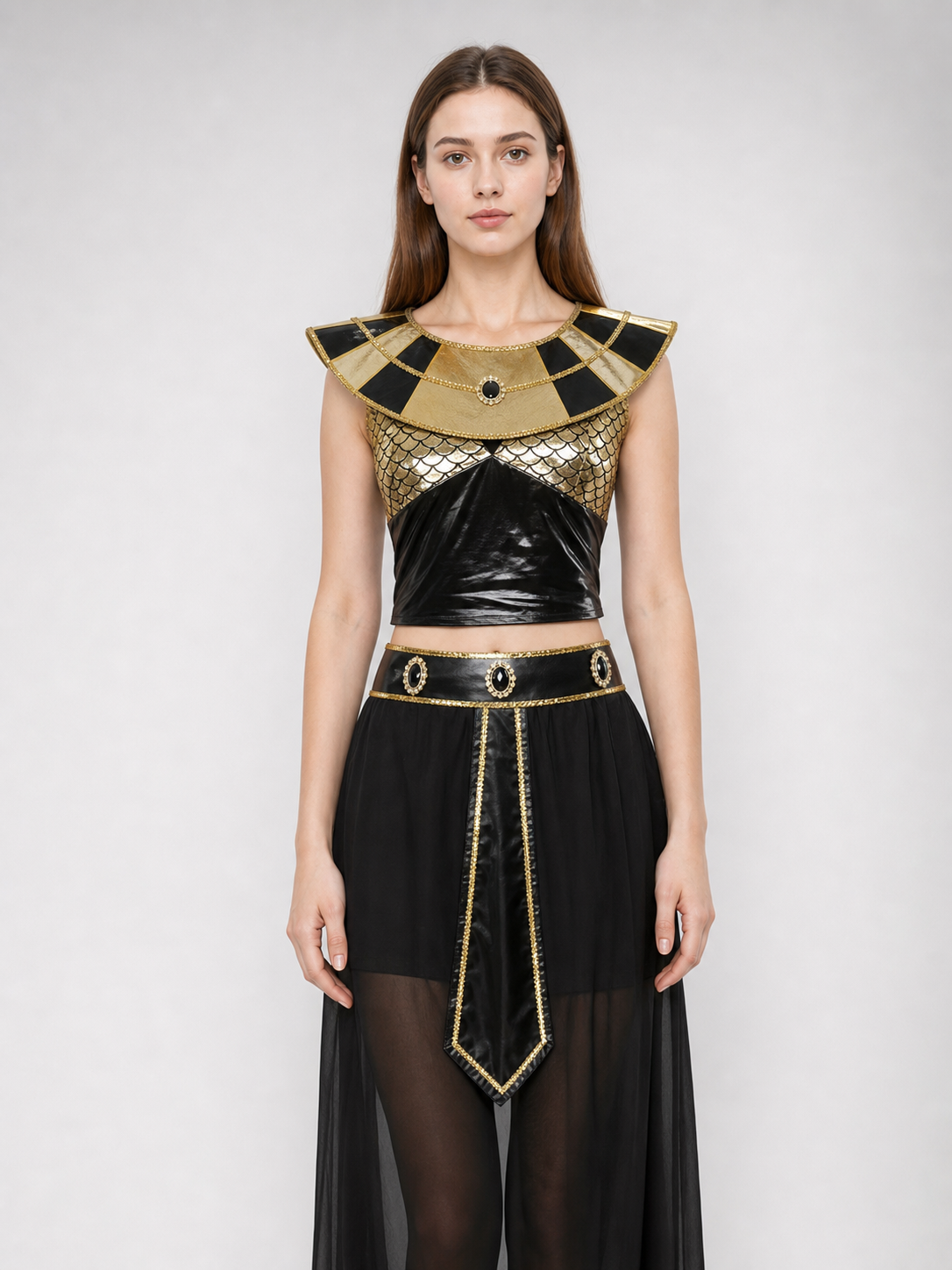 Egyptian XXL costume, black and gold set
