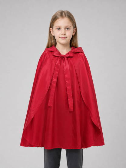 Red hooded cloak for children's cosplay