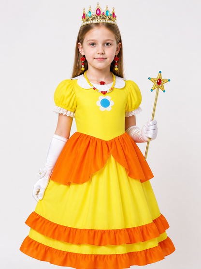 Orange Princess Carnival Costume for Halloween